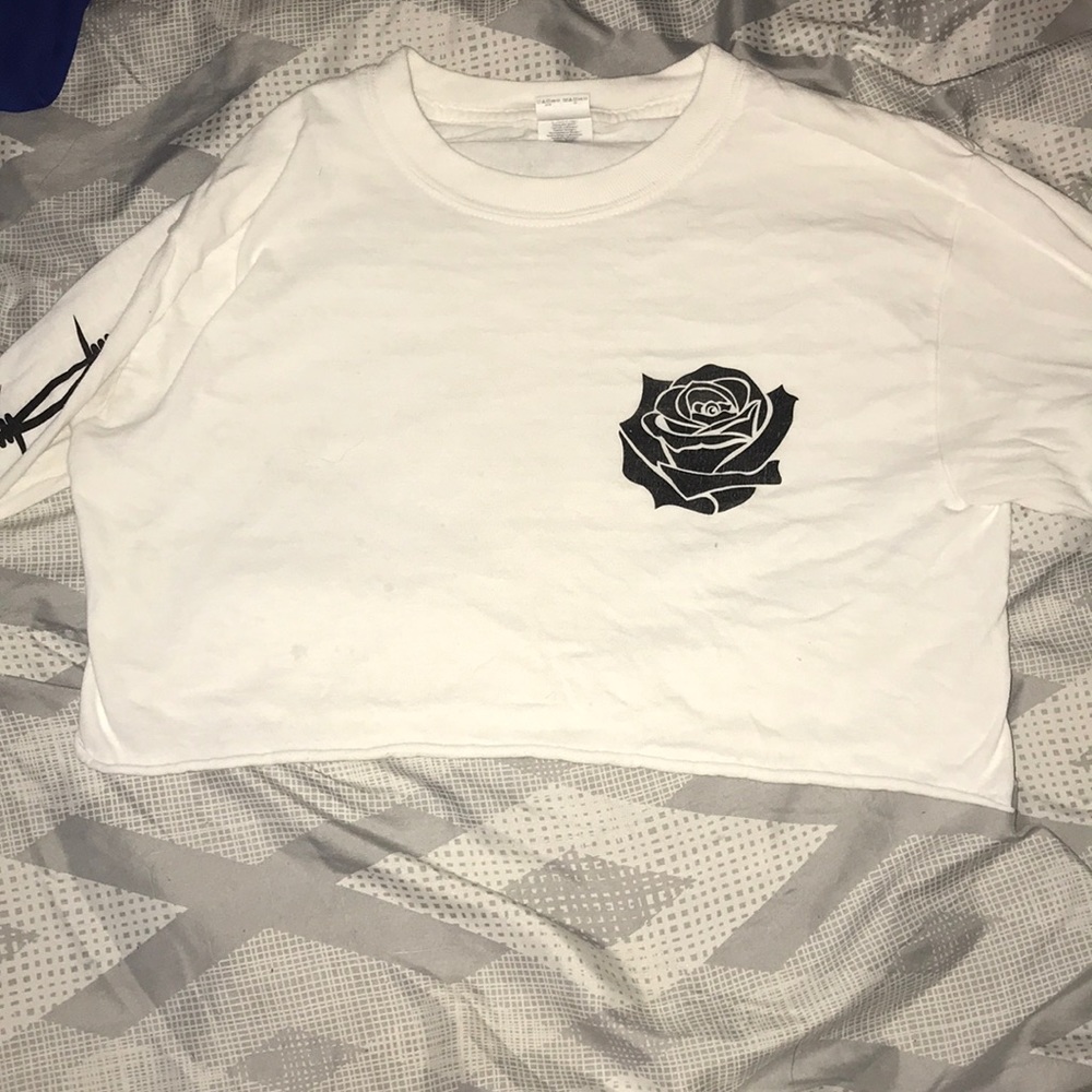 Long sleeve crop top